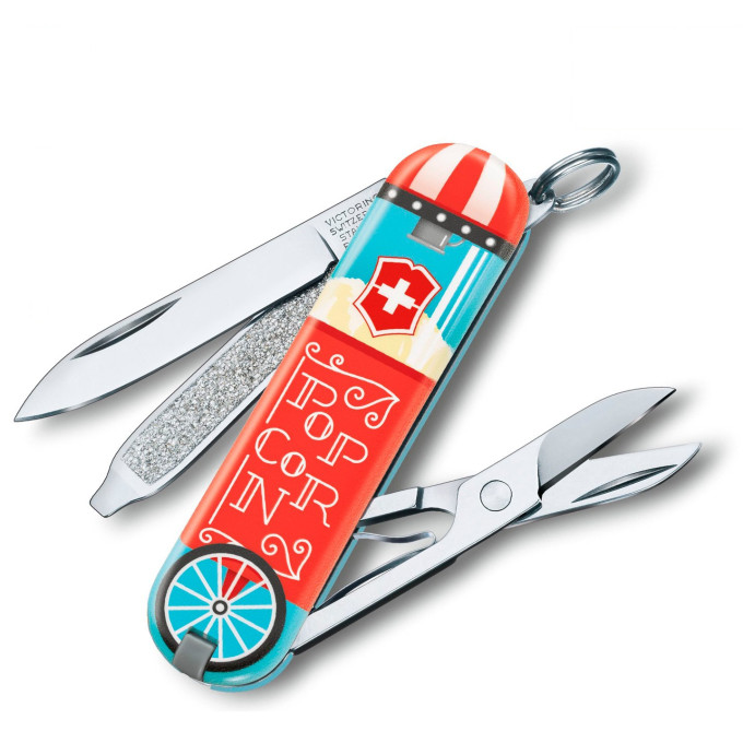 Нож-брелок Victorinox Classic Let It Pop, арт. 0.6223.L1910
